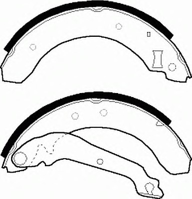 Колодки тормозные барабанные FERODO FSB176