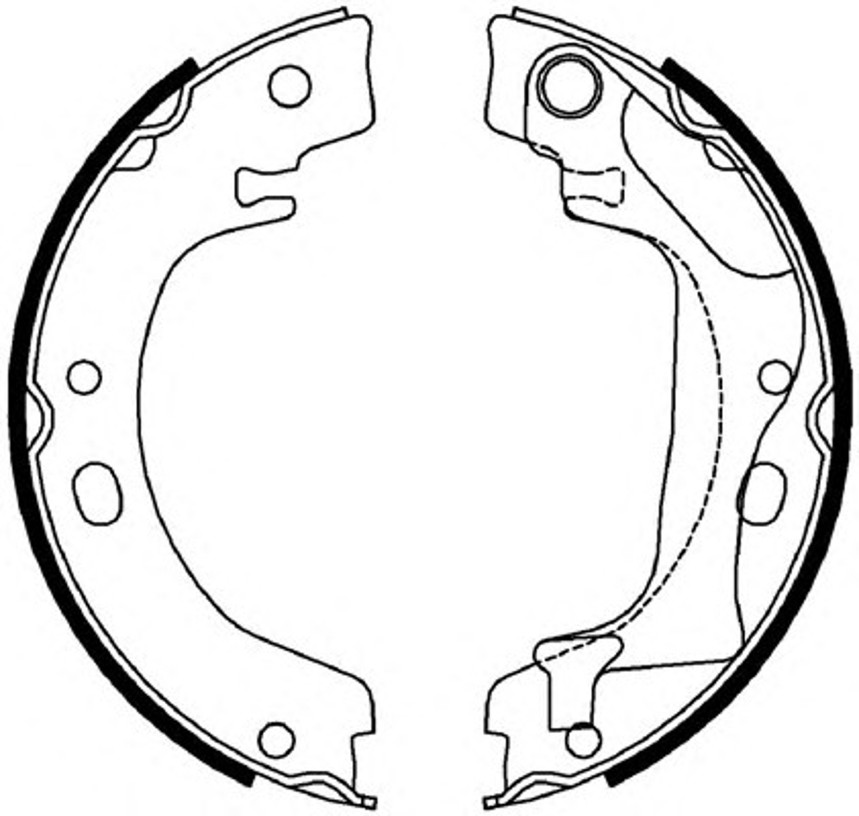 Колодка тормозная барабанная комплект FERODO FSB4011
