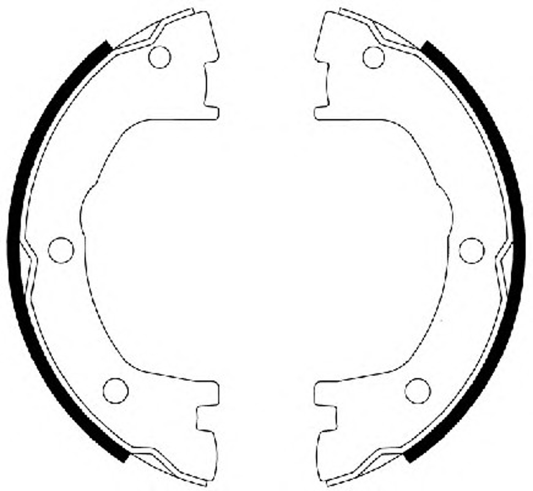 Колодки тормозные барабанные FERODO FSB593