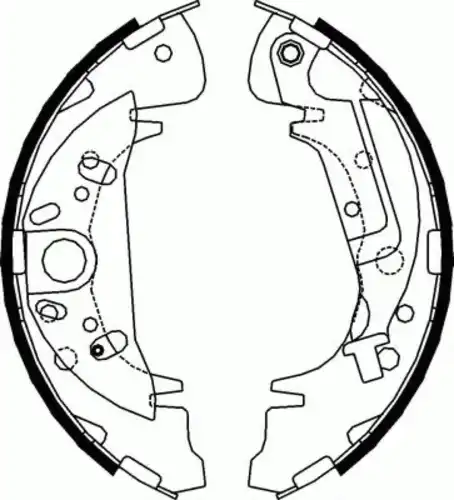 Тормозные колодки задние (барабанные) FERODO FSB609