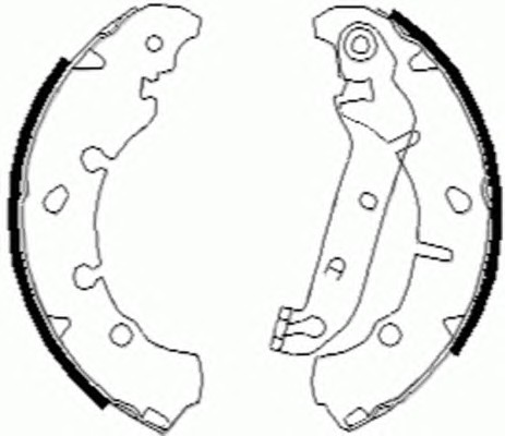 Колодки тормозные барабанные FERODO FSB635