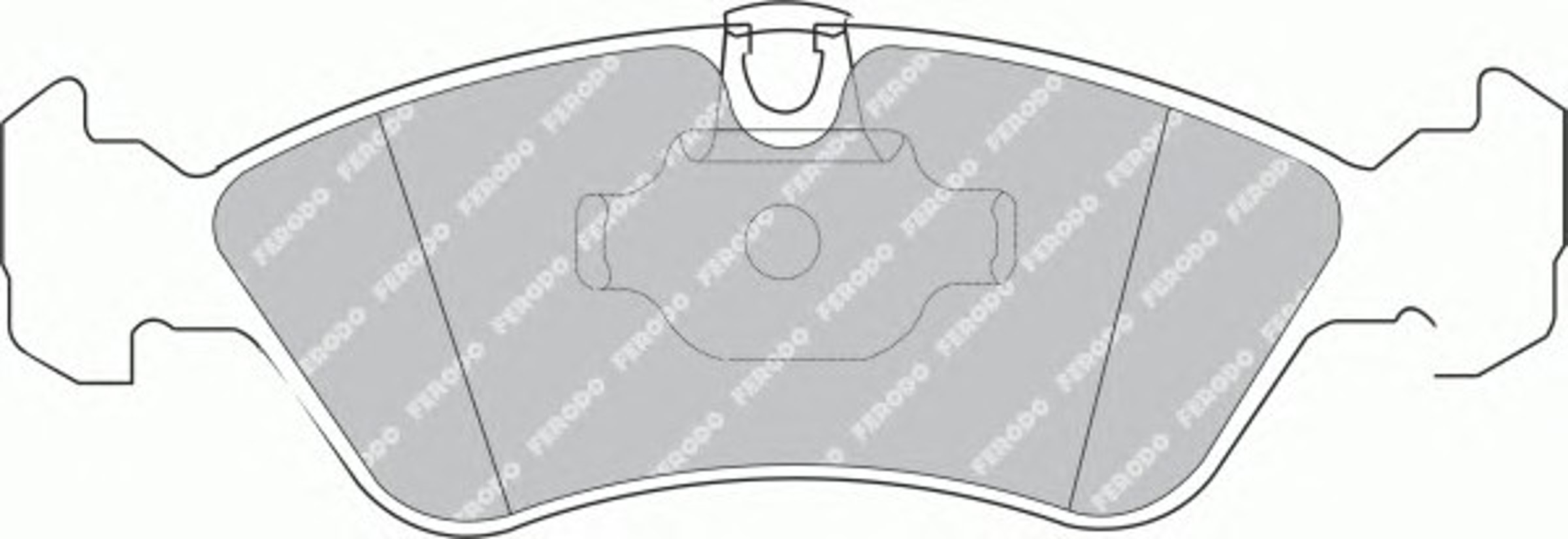 FSL1067 FERODO Колодки тормозные дисковые