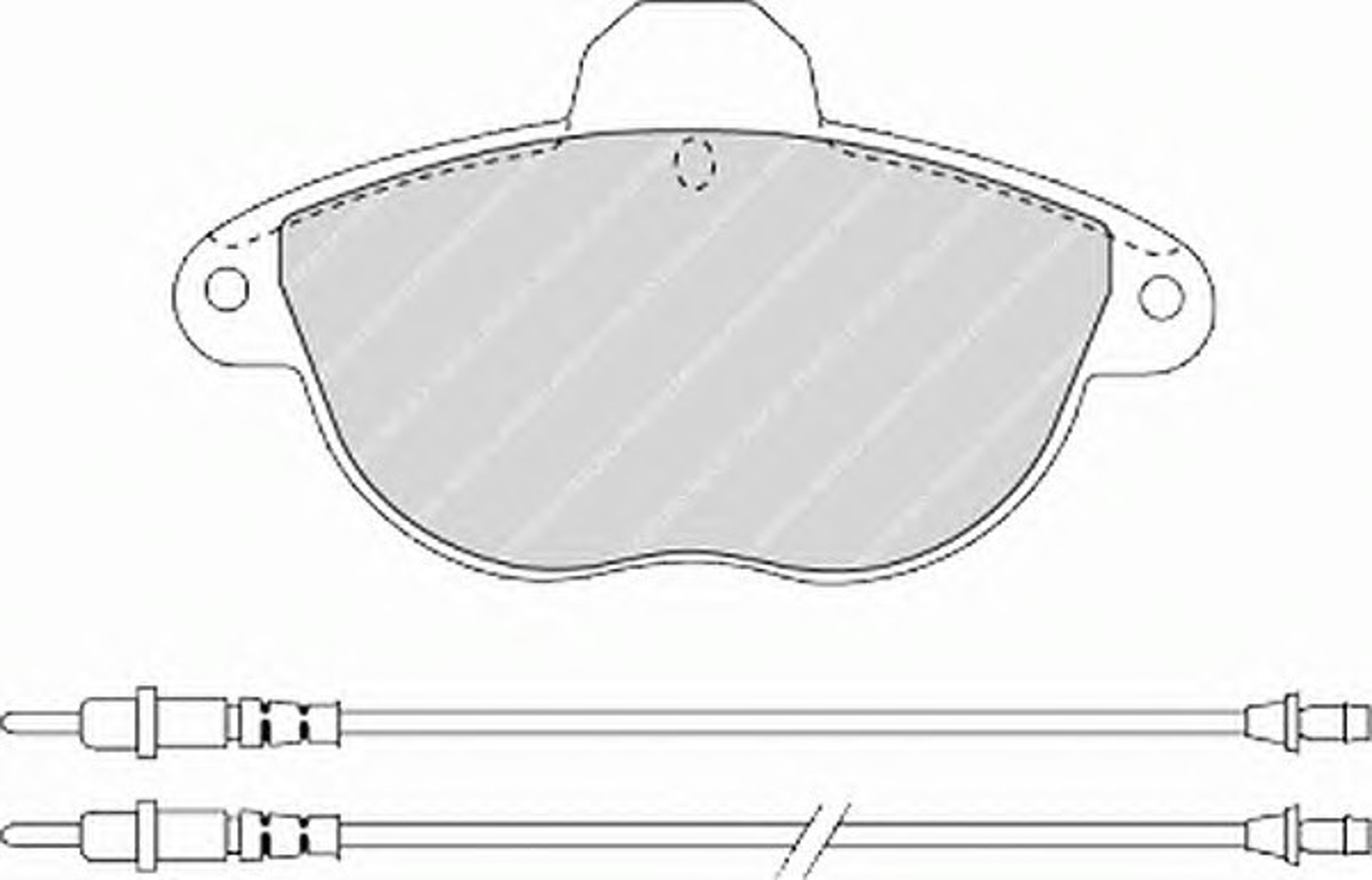 FSL1069 FERODO Колодки тормозные дисковые