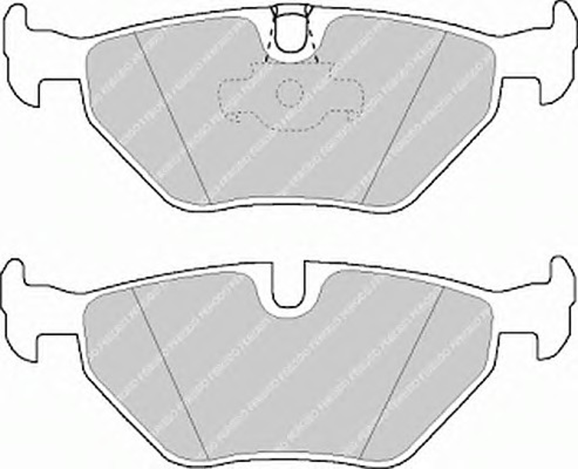 FSL1075 FERODO Колодки тормозные дисковые