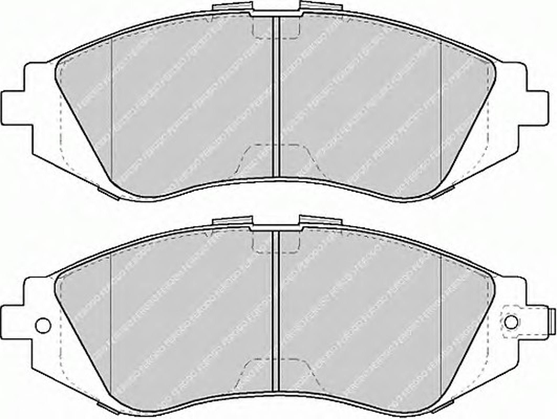 FSL1116 FERODO Колодки тормозные дисковые