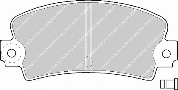 FSL114 FERODO Колодки тормозные дисковые