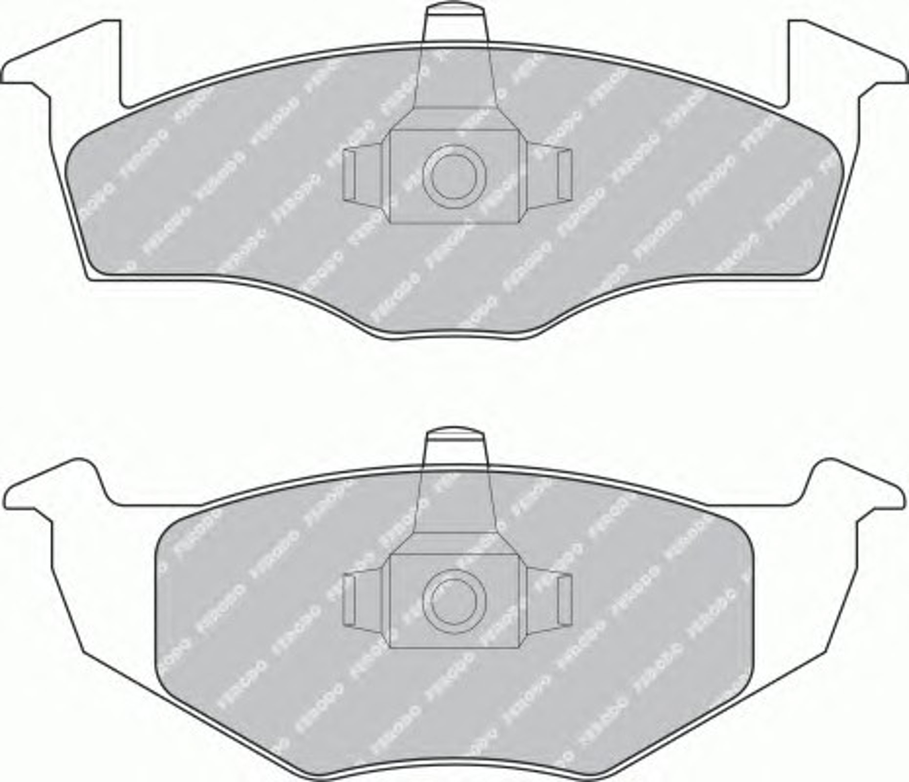 FSL1288 FERODO Колодки тормозные дисковые