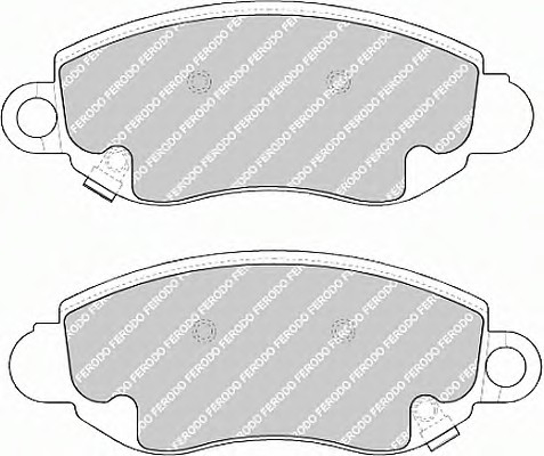 FSL1381 FERODO Колодки тормозные дисковые