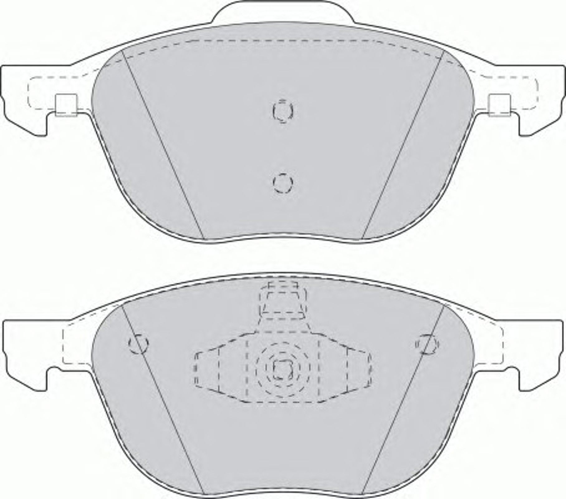 FSL1594 FERODO Колодки тормозные дисковые