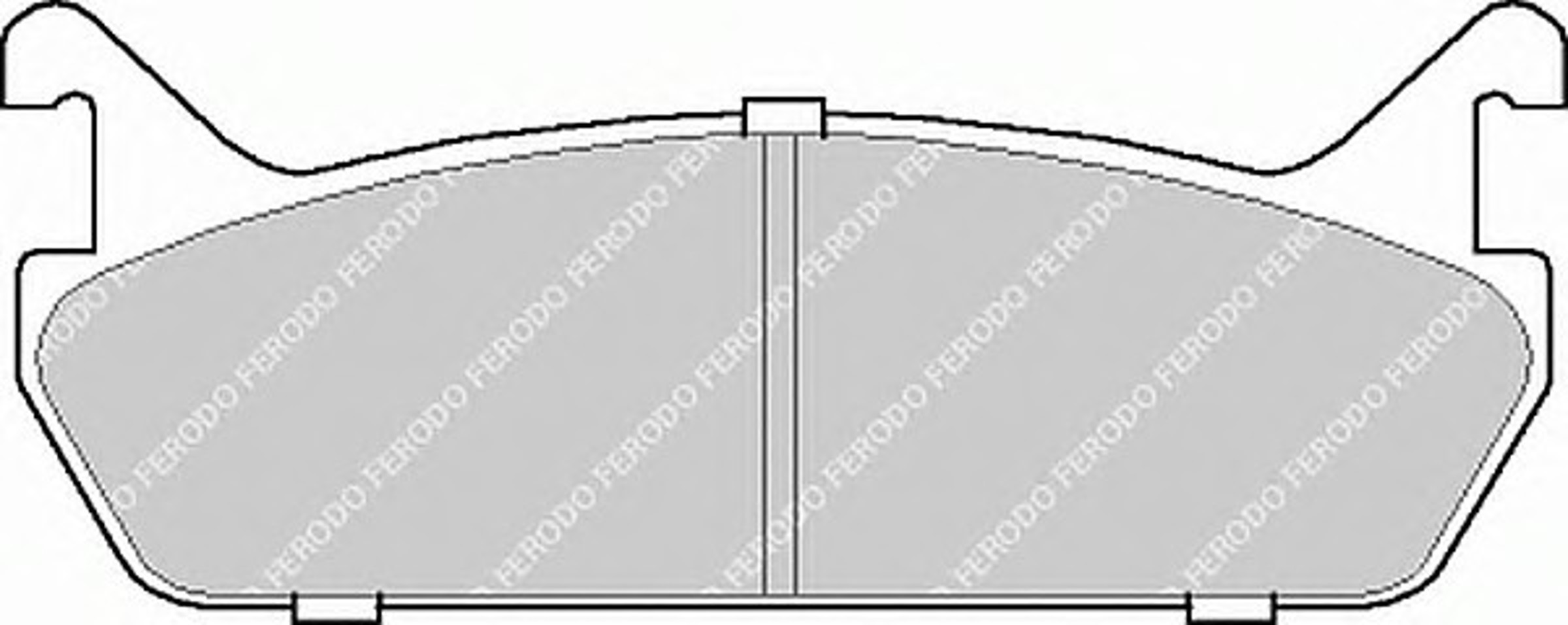 FSL654 FERODO Колодки тормозные дисковые