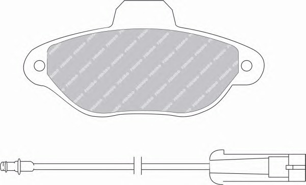 FSL925 FERODO Колодки тормозные дисковые