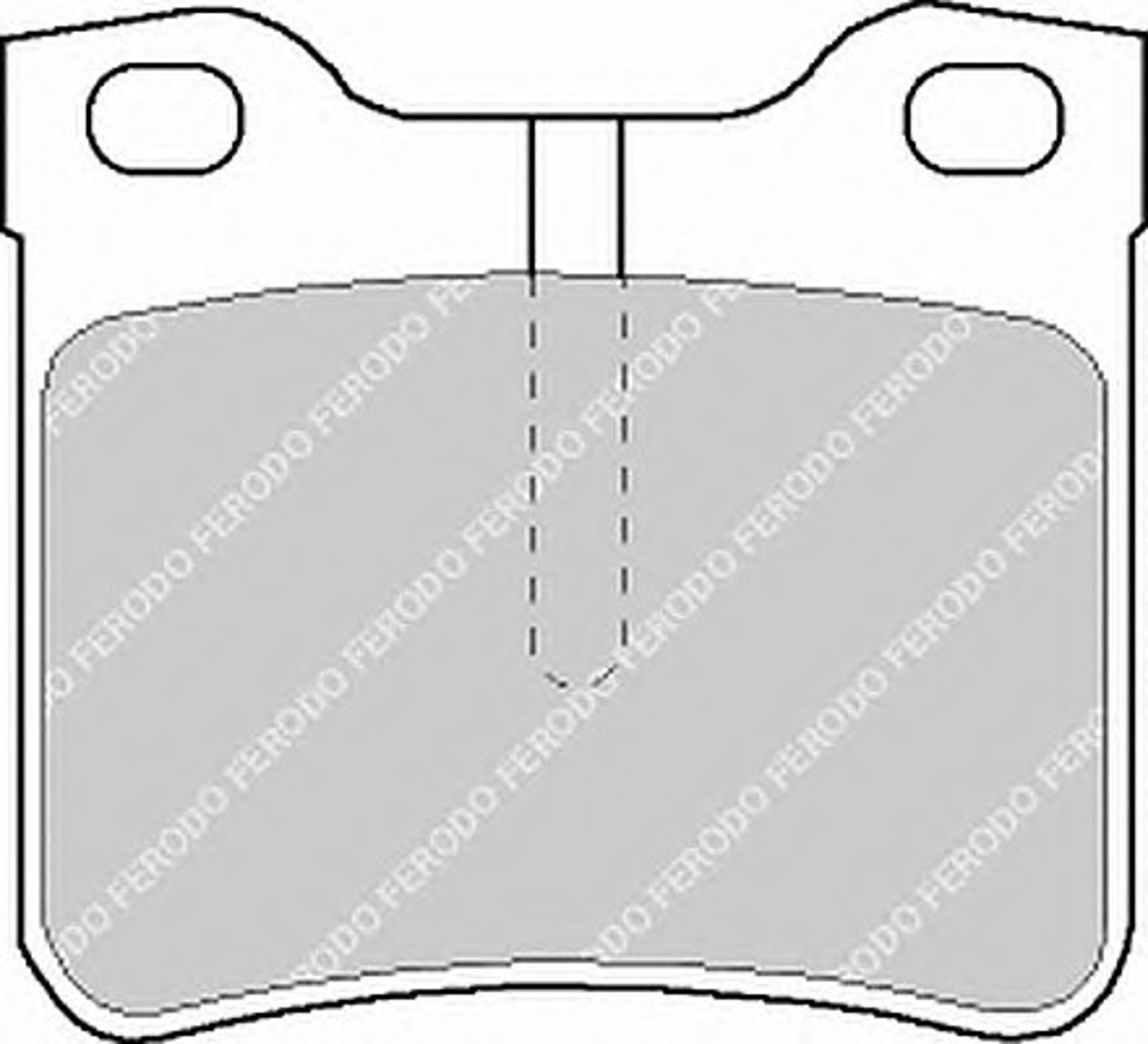 FVR1044 FERODO Комплект тормозных колодок, дисковый тормоз