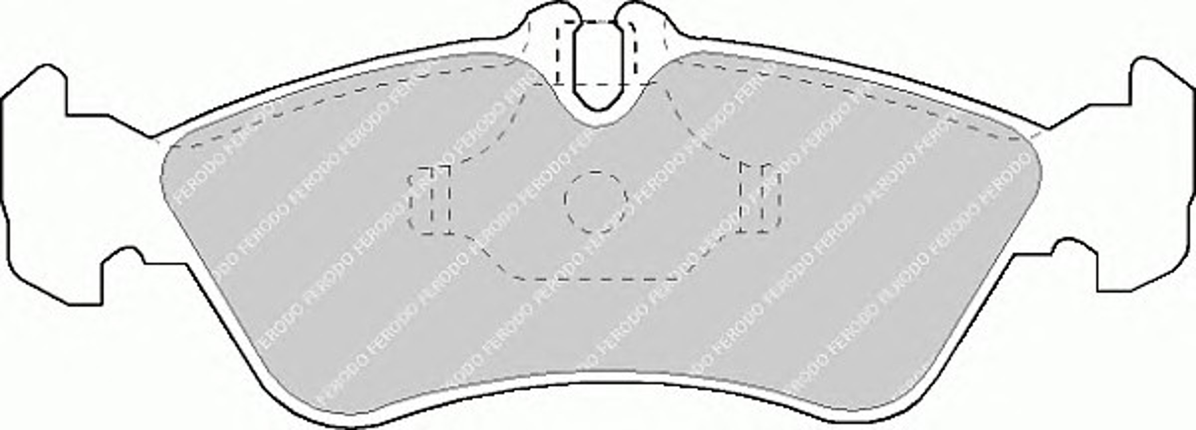 Колодки тормозные дисковые FERODO FVR1045