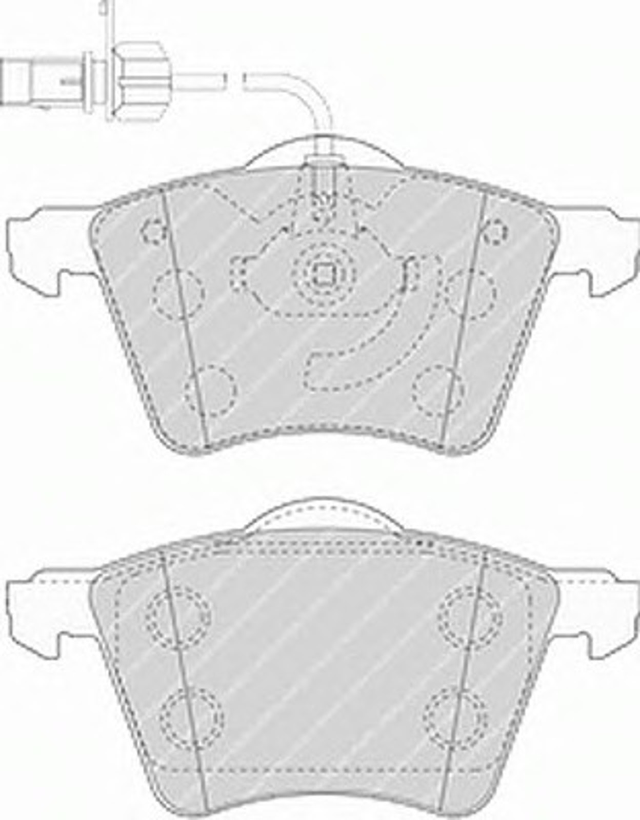Колодки тормозные дисковые FERODO FVR1484