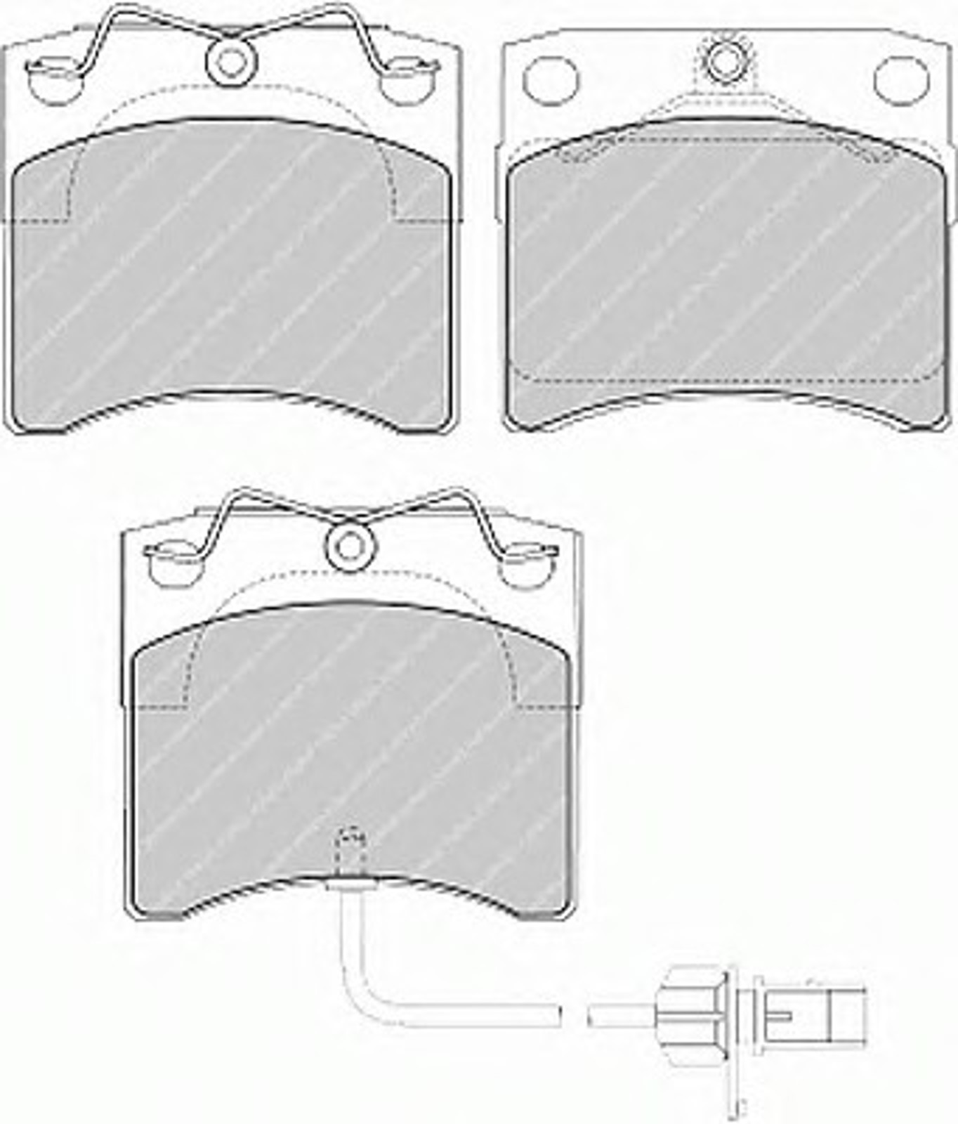 Колодки тормозные дисковые FERODO FVR1492