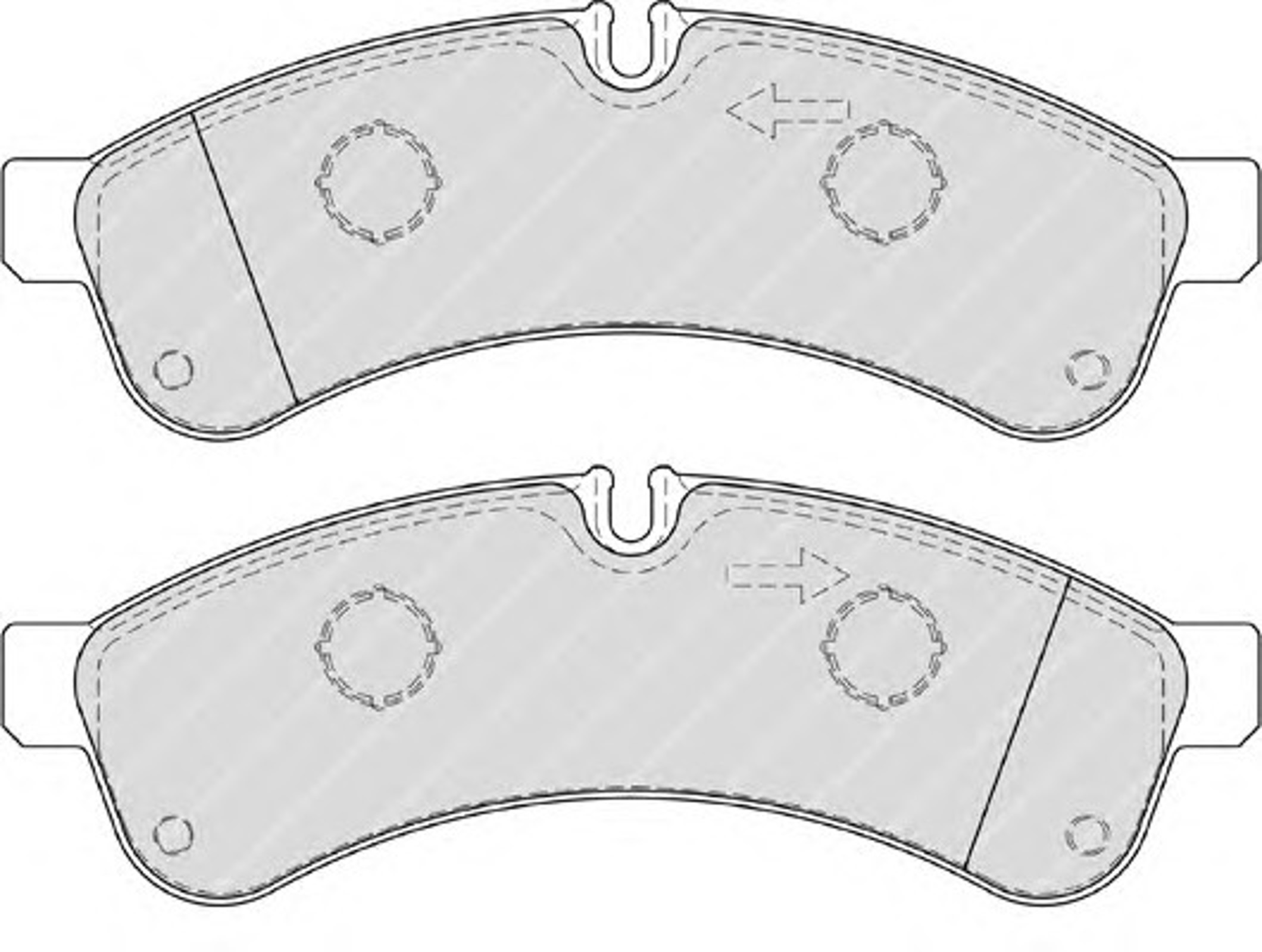 Колодки тормозные дисковые FERODO FVR4039