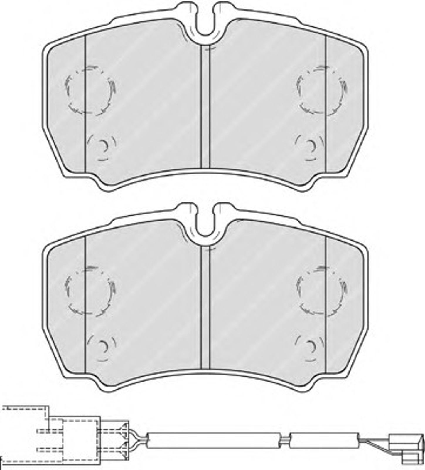Колодки тормозные дисковые FERODO FVR4251