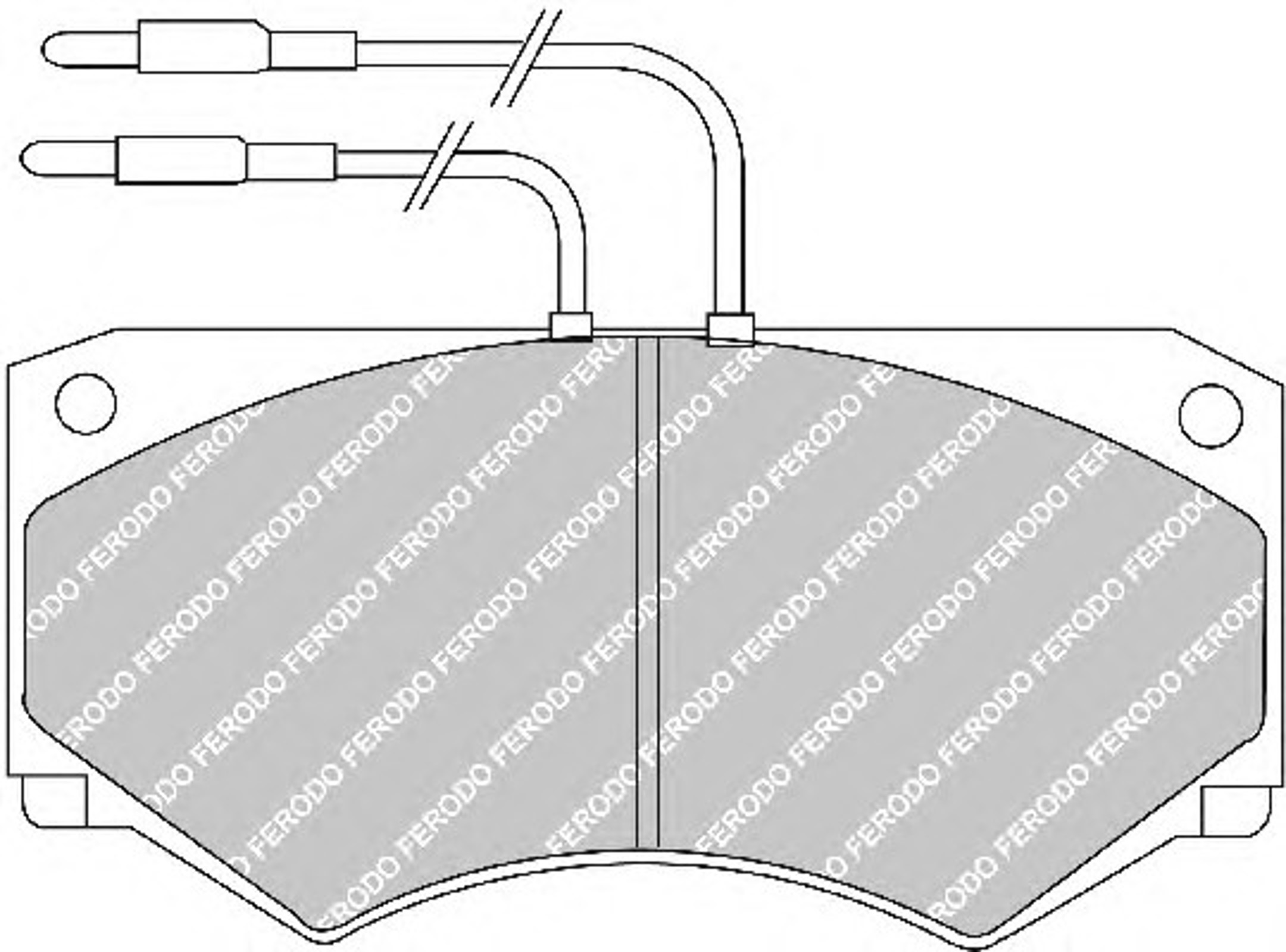 FVR492 FERODO Колодки тормозные дисковые