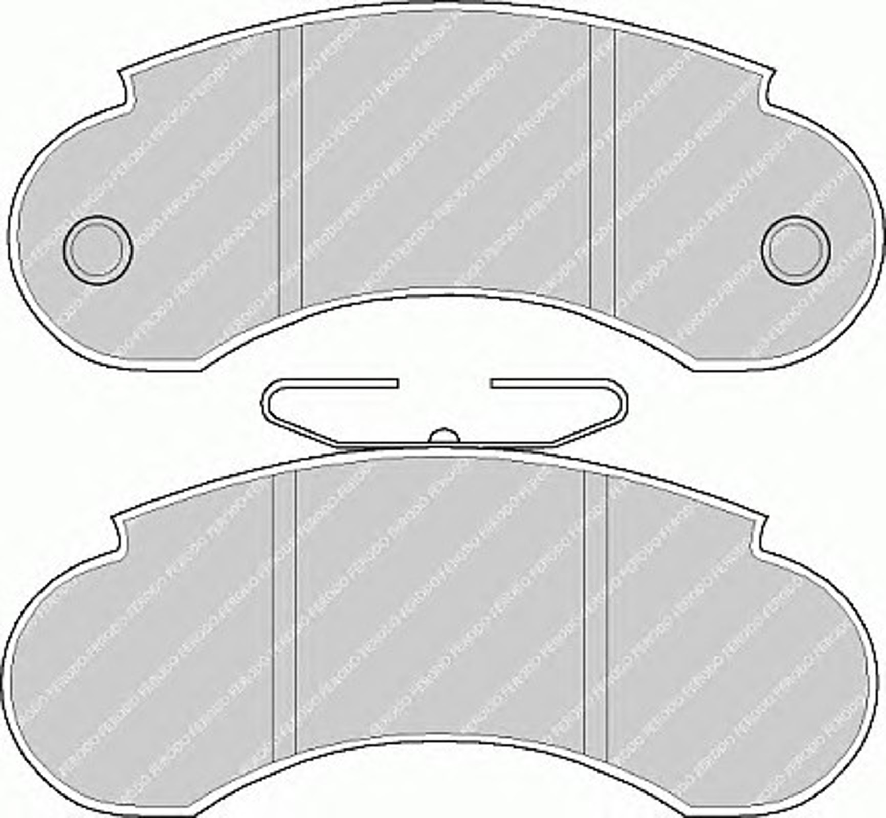 Колодки тормозные дисковые FERODO FVR752