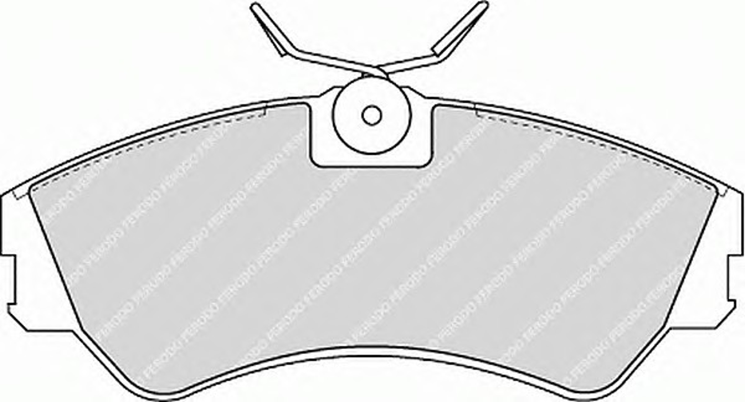 FVR785 FERODO Колодки тормозные дисковые