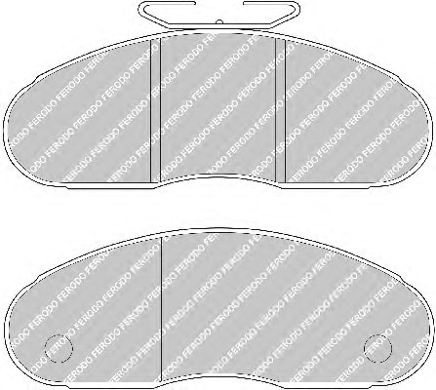 Колодки тормозные дисковые FERODO FVR791