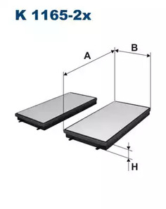 K1165-2X FILTRON Фильтр салона
