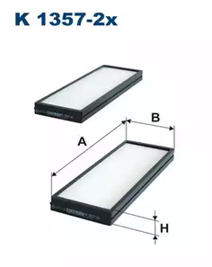 K1357-2X FILTRON Фильтр салона