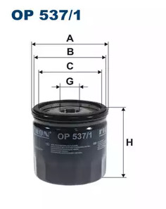 Фильтр масляный FILTRON OP537/1