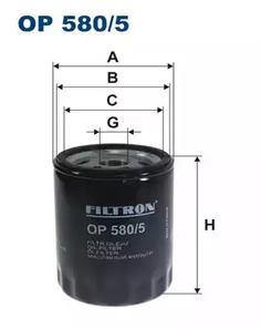 Масляный фильтр FILTRON OP580/5