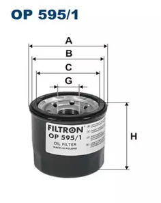 OP595/1 FILTRON Масляный фильтр