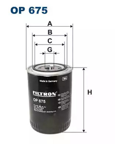 Масляный фильтр FILTRON OP675