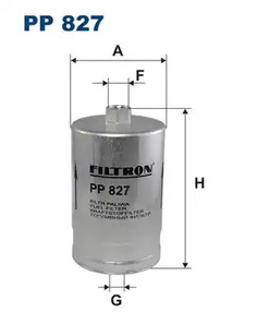 PP827 FILTRON Фильтр топливный