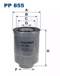 PP855 FILTRON Фильтр топливный