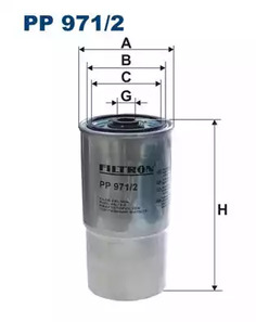 PP971/2 FILTRON Фильтр топливный