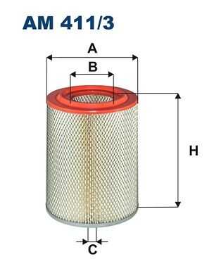 Фильтр воздушный FILTRON AM 411/3
