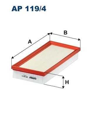 AP119/4 FILTRON фильтр воздушный для ДВС