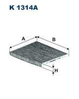 K 1314A FILTRON Фильтр, воздух во внутренном пространстве