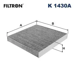 Воздушный фильтр салона filtron (без рамки) FILTRON K 1430A