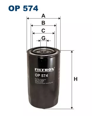 Масляный фильтр FILTRON OP 574