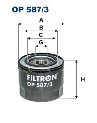 Масляный фильтр FILTRON OP587/3