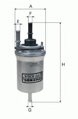 PP836/4 FILTRON Фильтр топливный