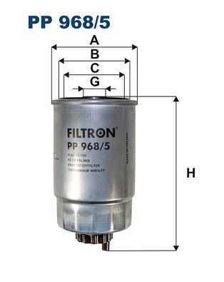 PP968/5 FILTRON Фильтр топливный