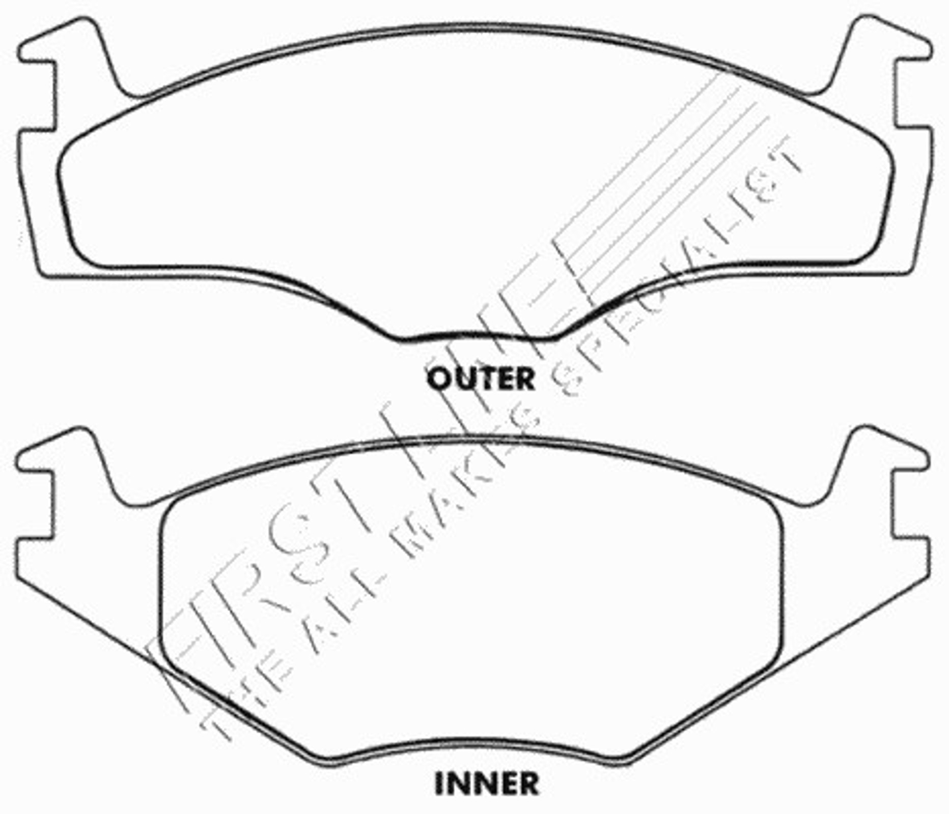 FBP1140 FIRST LINE Колодки тормозные дисковые