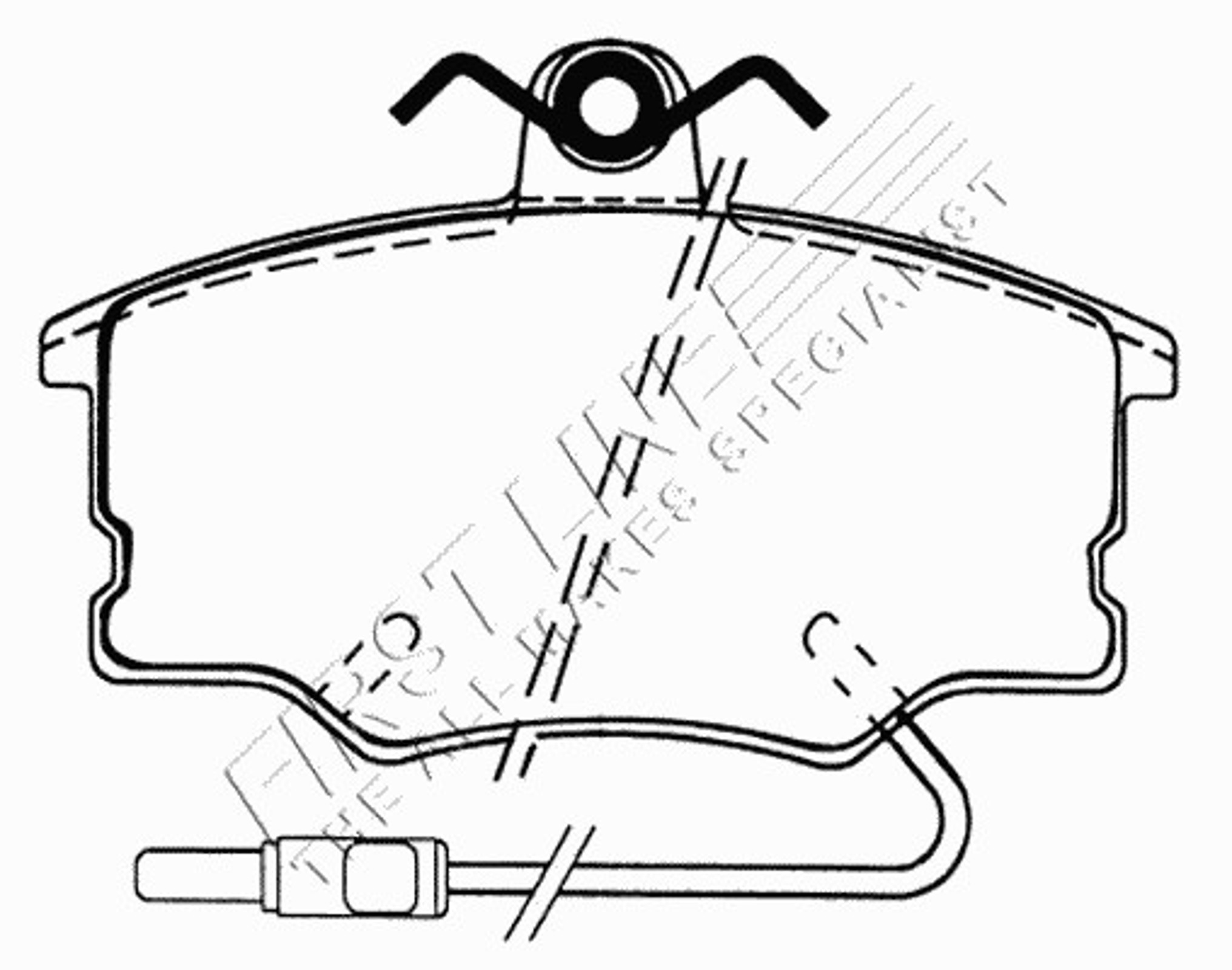 FBP1308 FIRST LINE Колодки тормозные дисковые