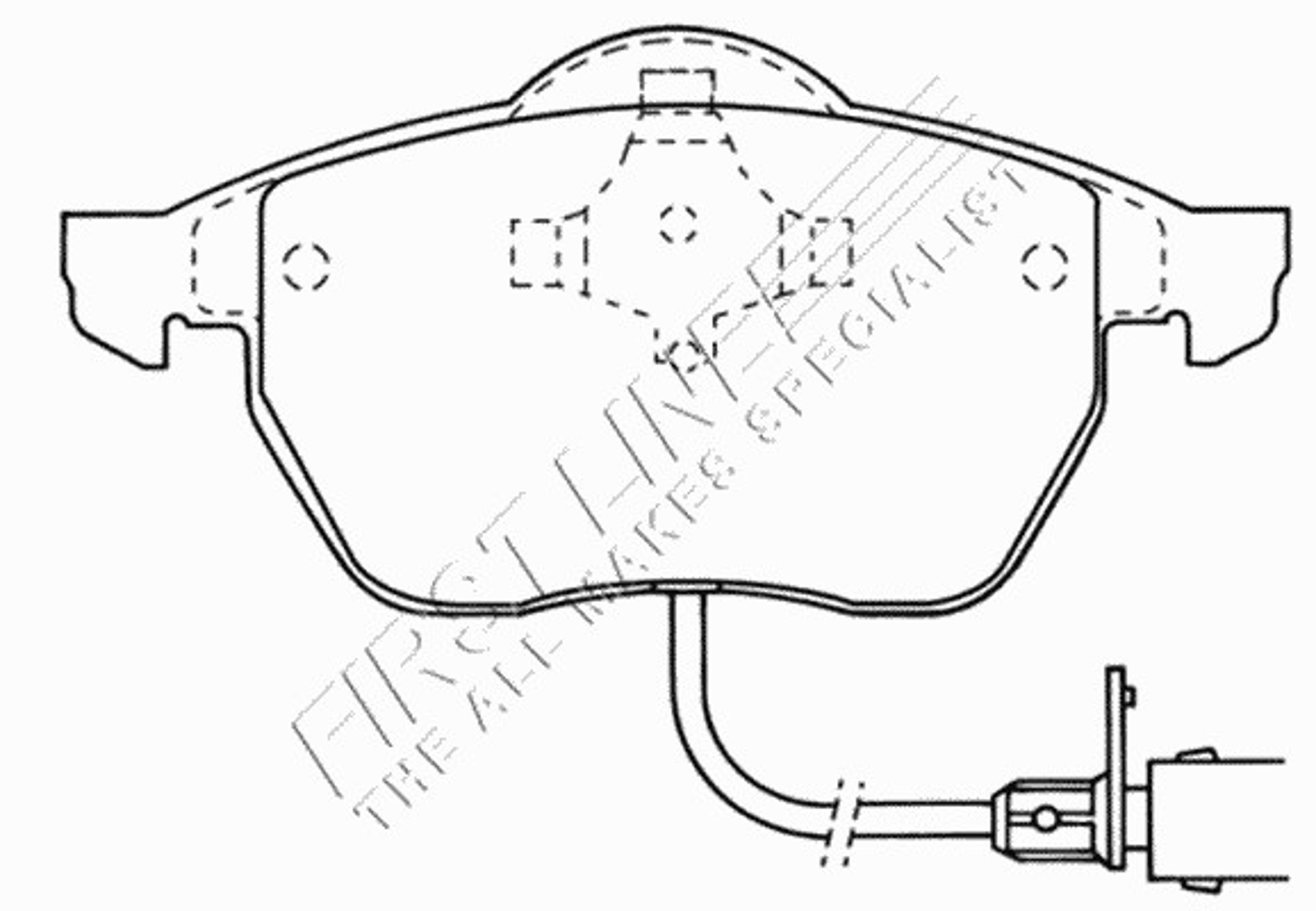 FBP3064 FIRST LINE Колодки тормозные дисковые