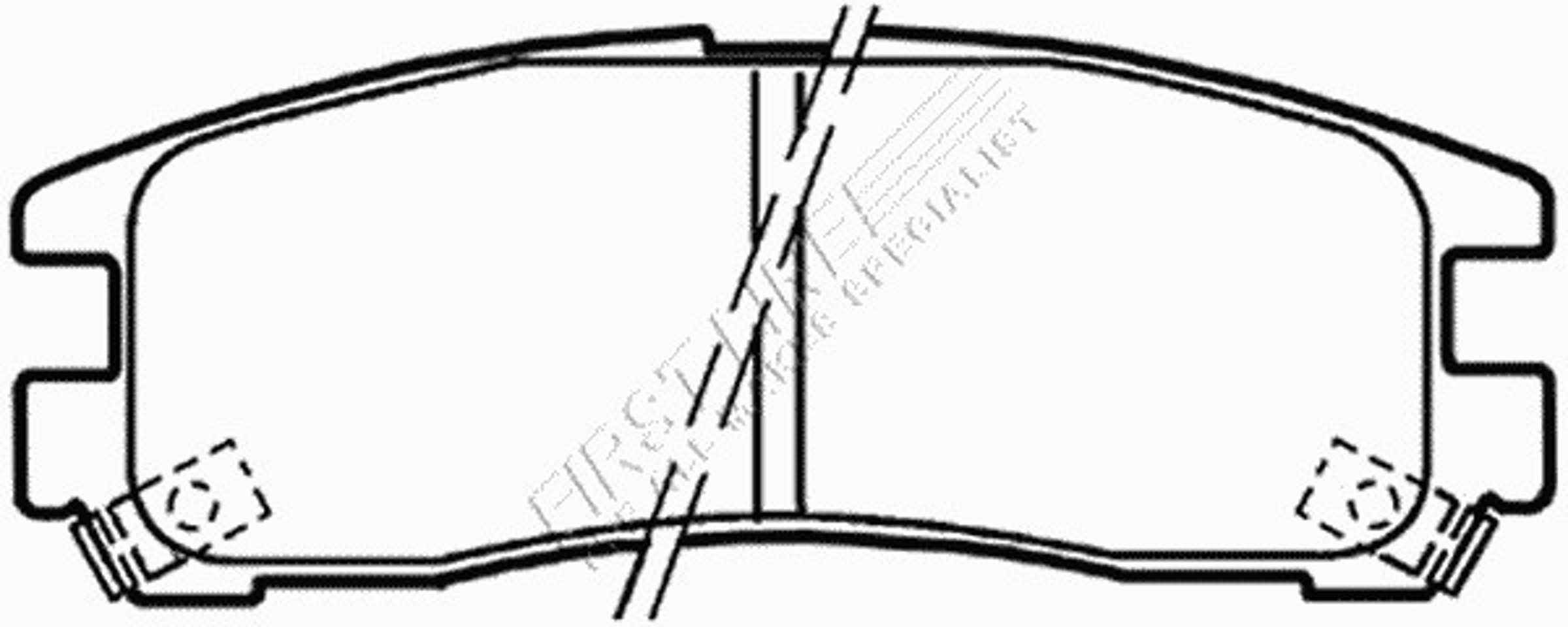 FBP3117 FIRST LINE Колодки тормозные дисковые