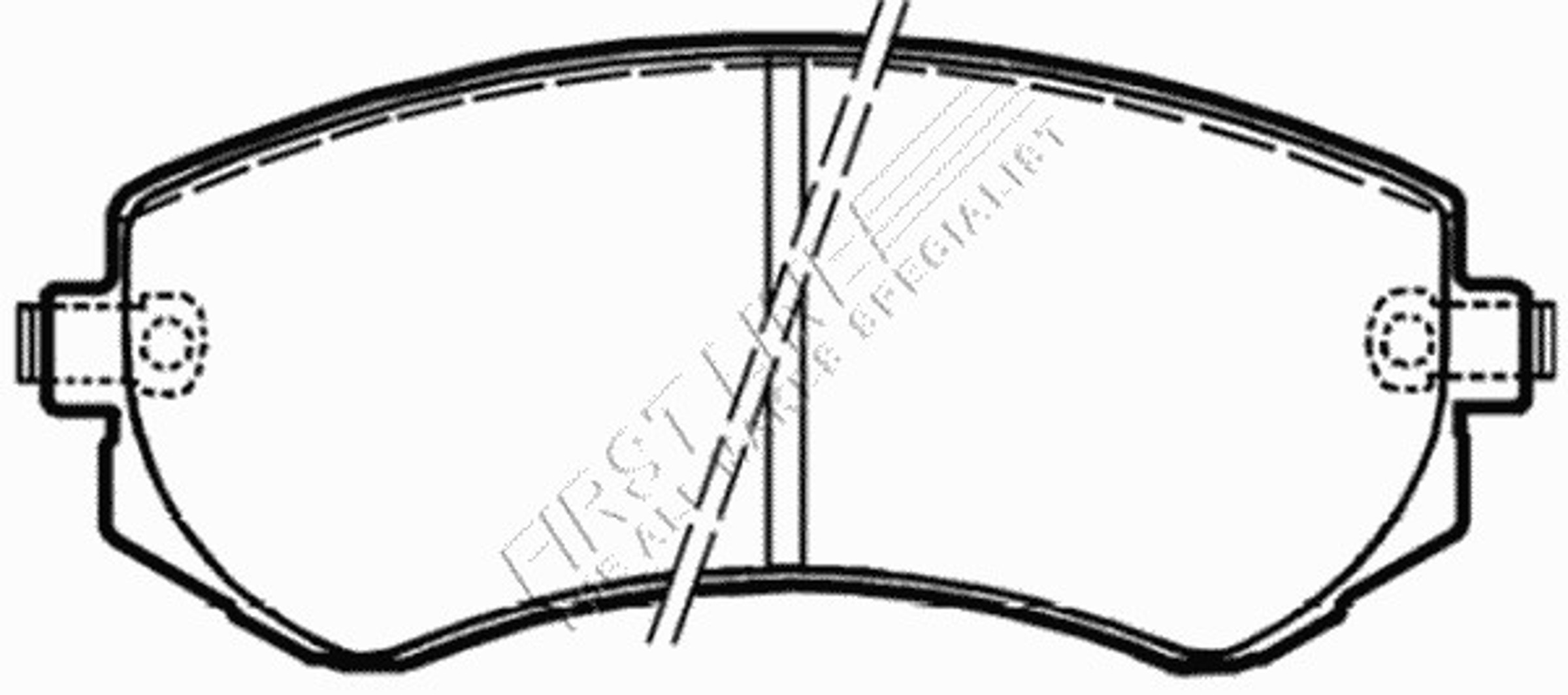 FBP3236 FIRST LINE Колодки тормозные дисковые