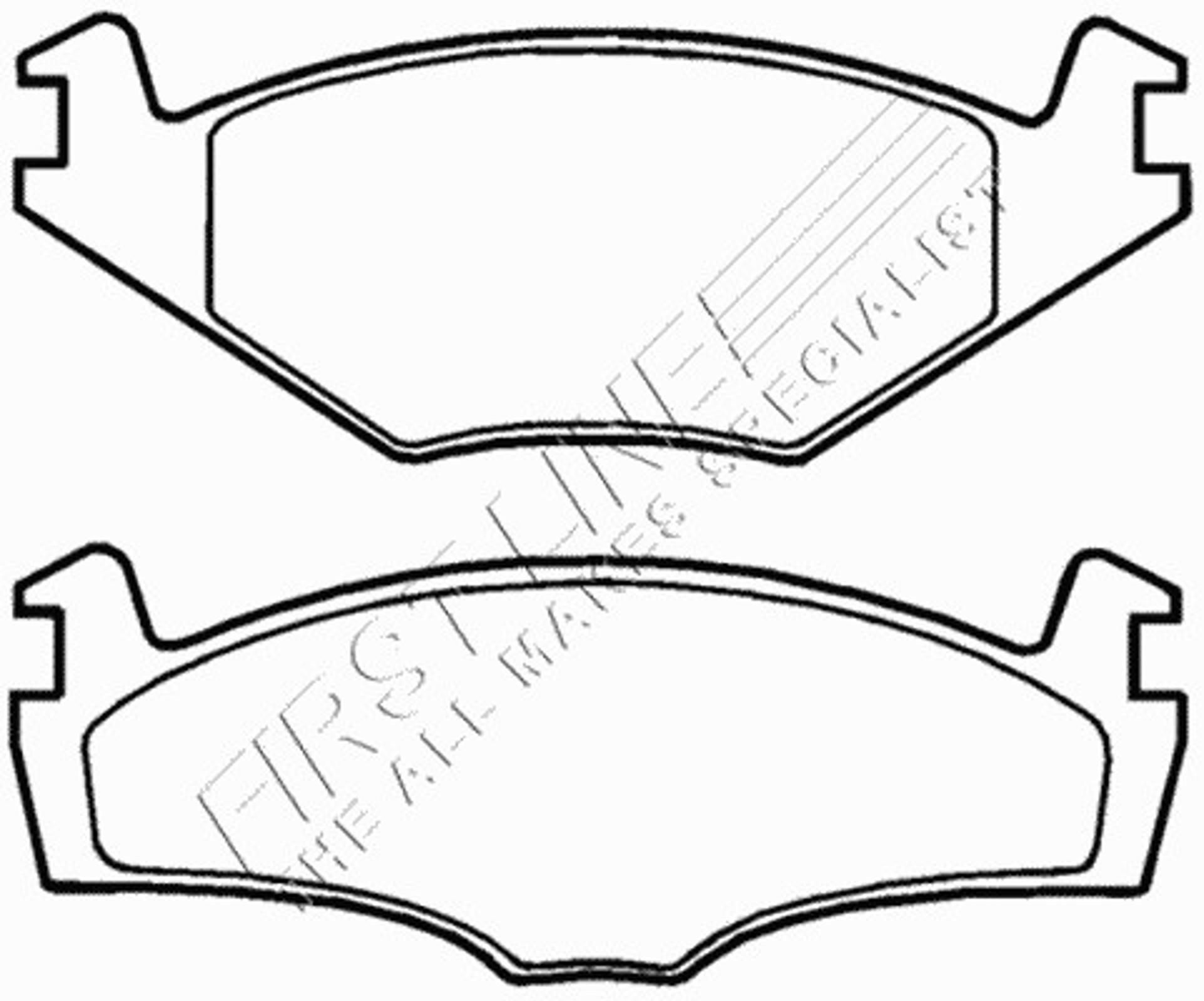 FBP3319 FIRST LINE Колодки тормозные дисковые