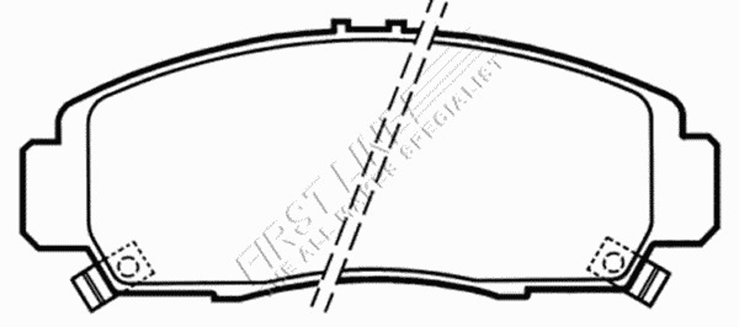 FBP3370 FIRST LINE Колодки тормозные дисковые