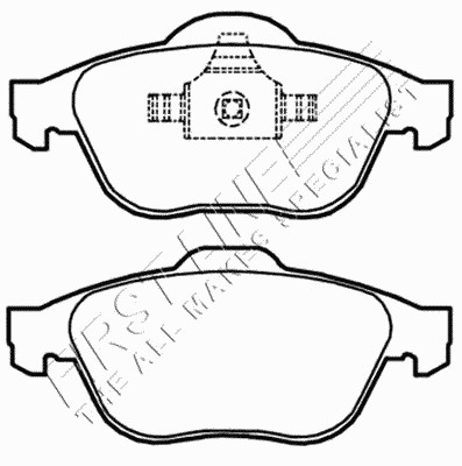 FBP3438 FIRST LINE Колодки тормозные дисковые